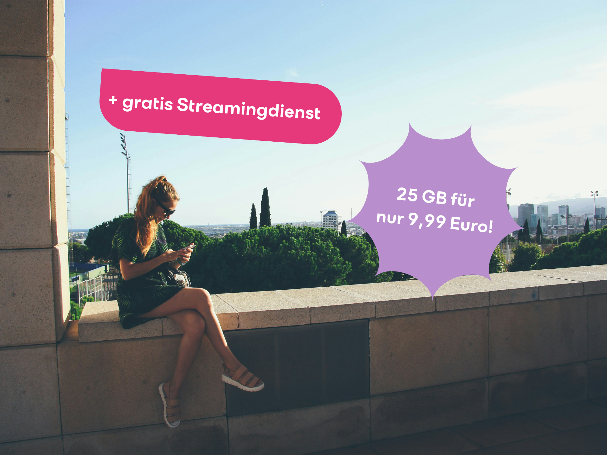 25 GB Allnet-Flat für 9,99 Euro - und diesen Streaming-Dienst gibt's einen Monat gratis dazu