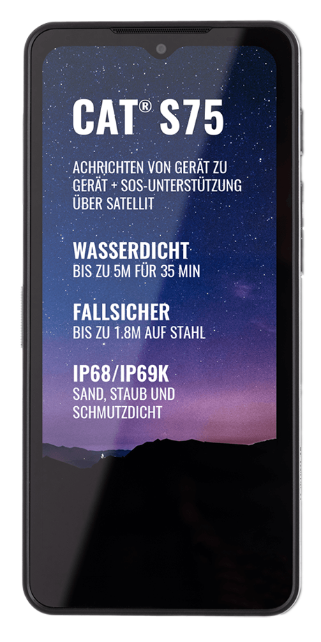 Cat S75 Smartphone für das Datenblatt