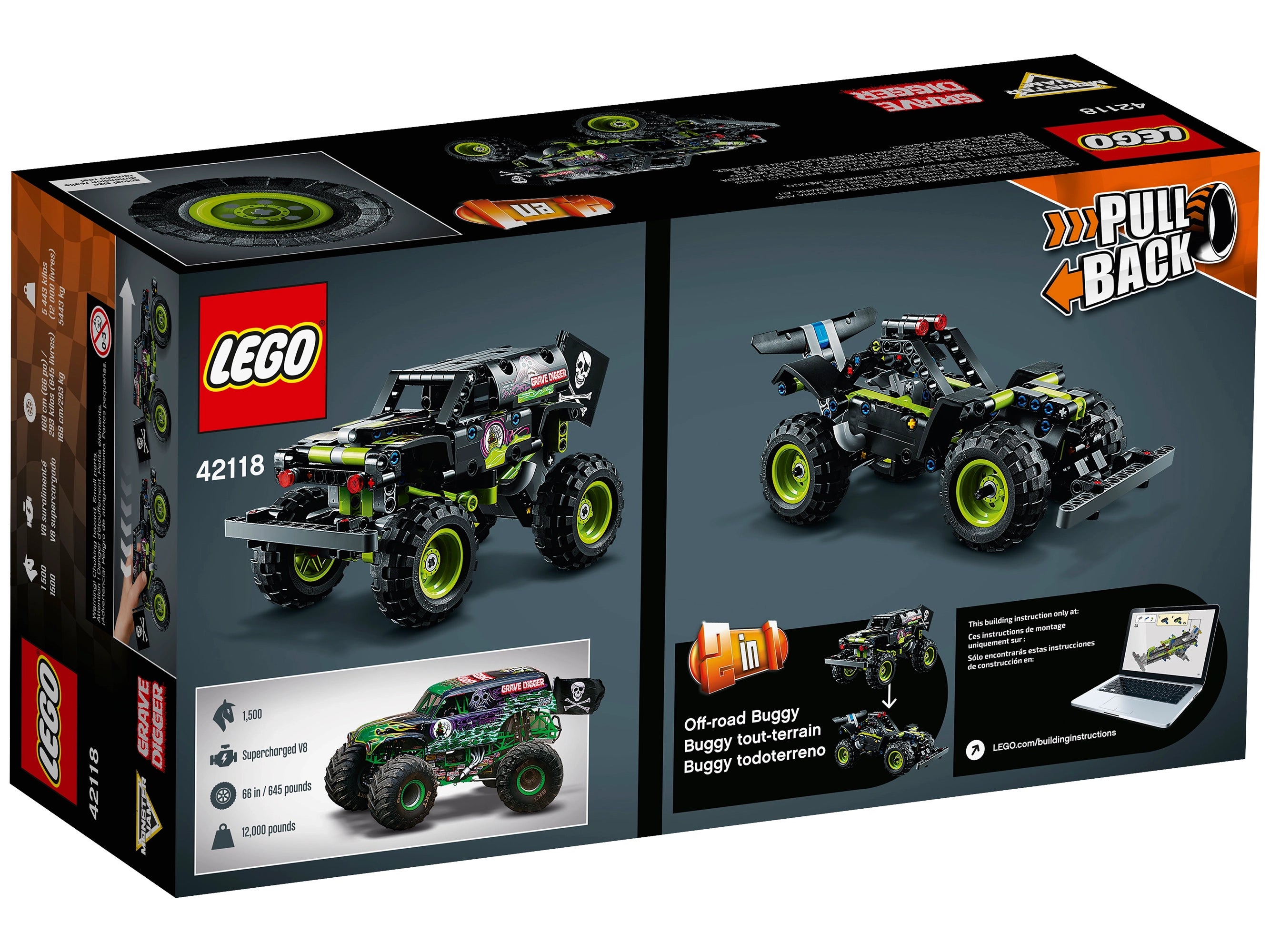 Foto: Klemmbaustein Lego Monster Jam Grave Digger (42118)