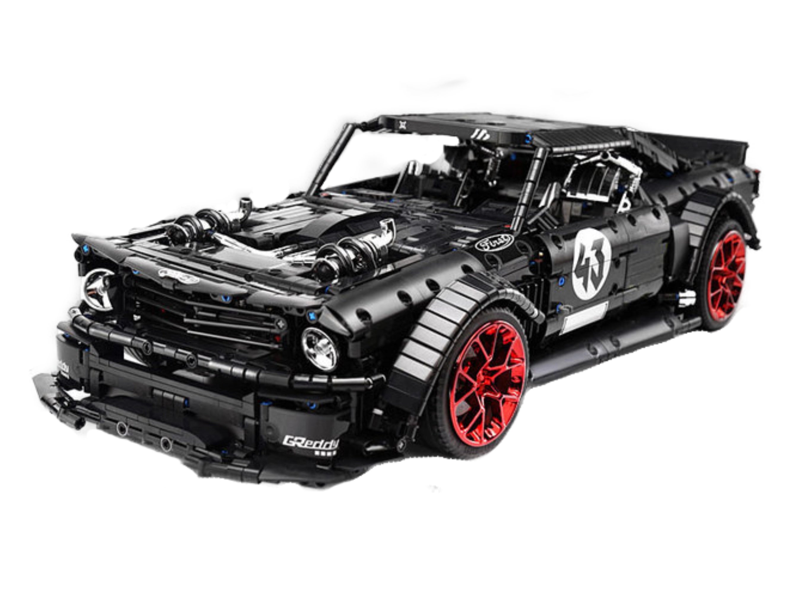 Mould King_13180-Ford Mustang Hoonicorn_seitlich vorn