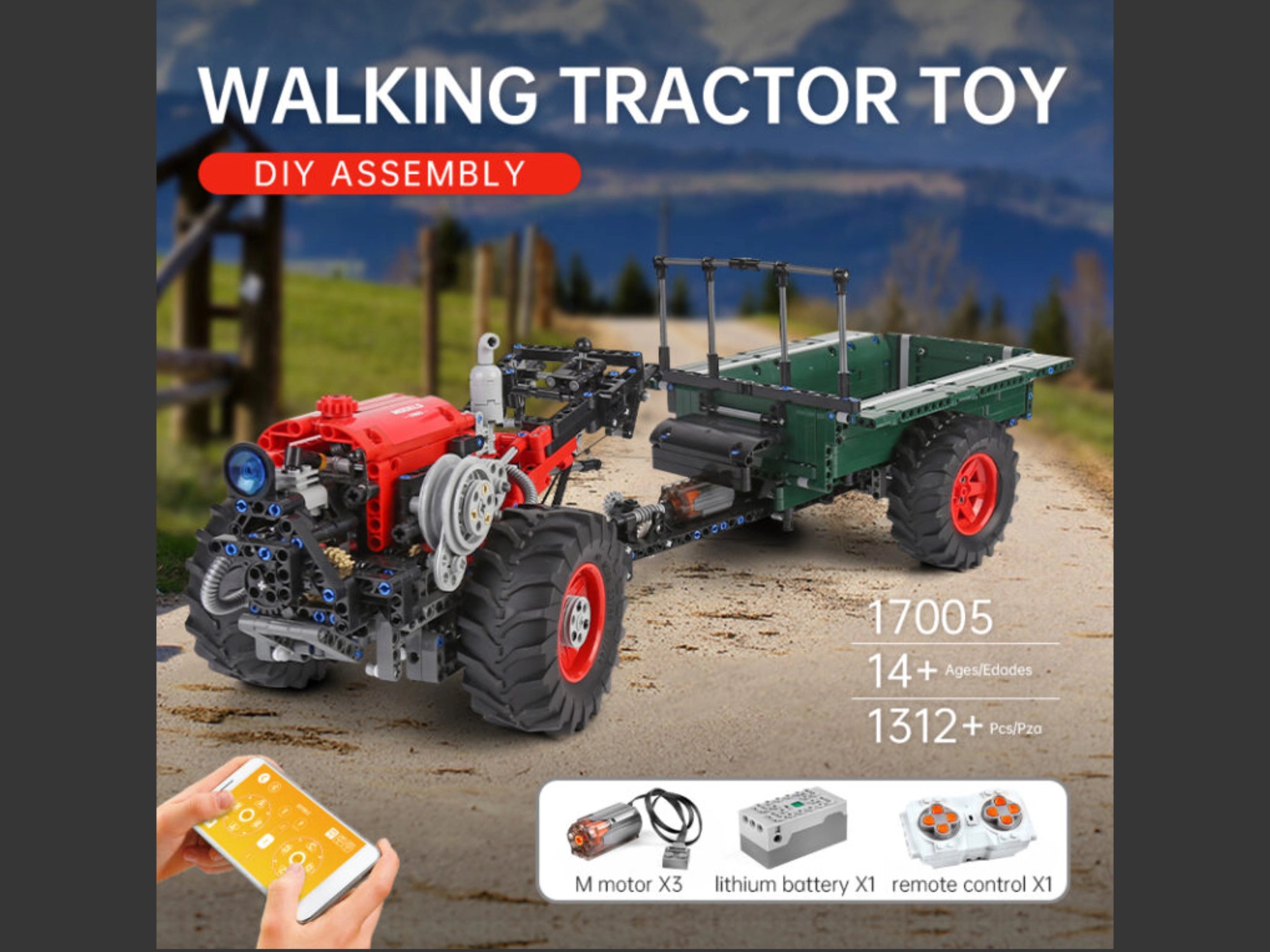 Foto: Klemmbaustein Mould King RC Traktor (17005)