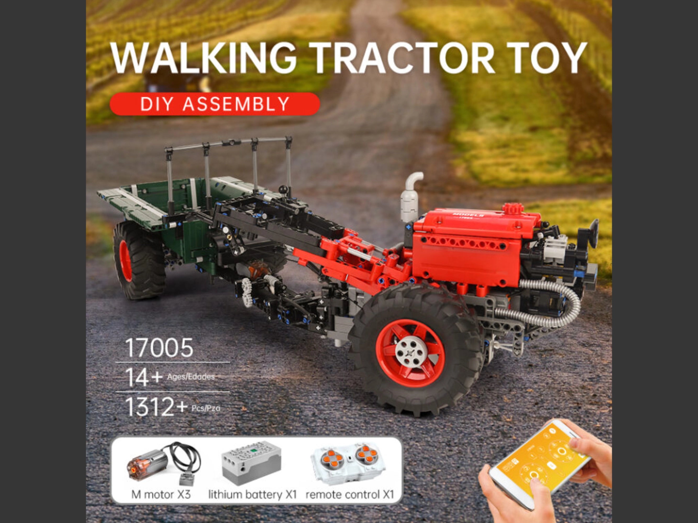 Foto: Klemmbaustein Mould King RC Traktor (17005)