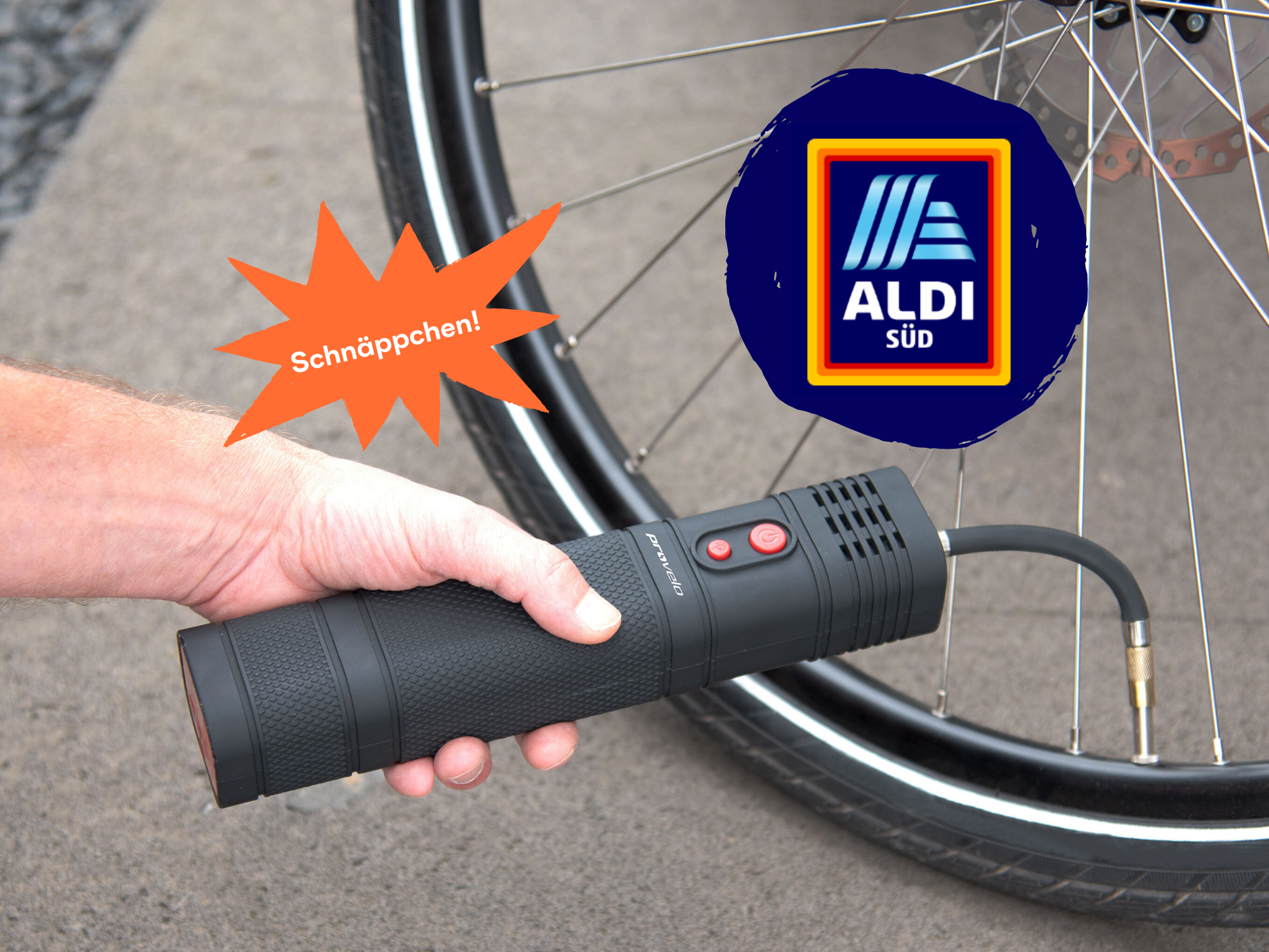 Must-have für Fahrradfahrer - Aldi verkauft Akku-Luftpumpe super günstig