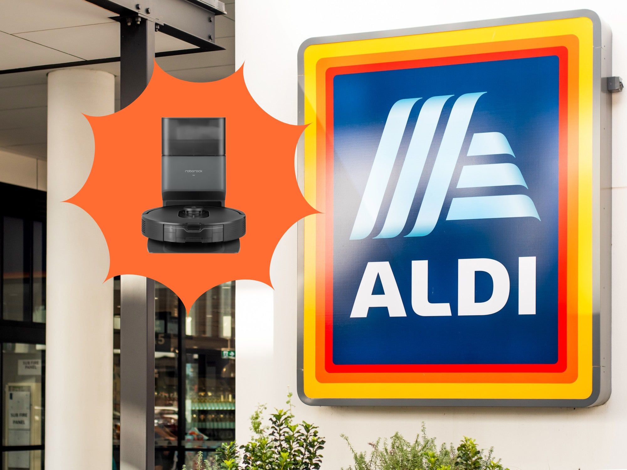 Aldi Logo von einem Geschäft