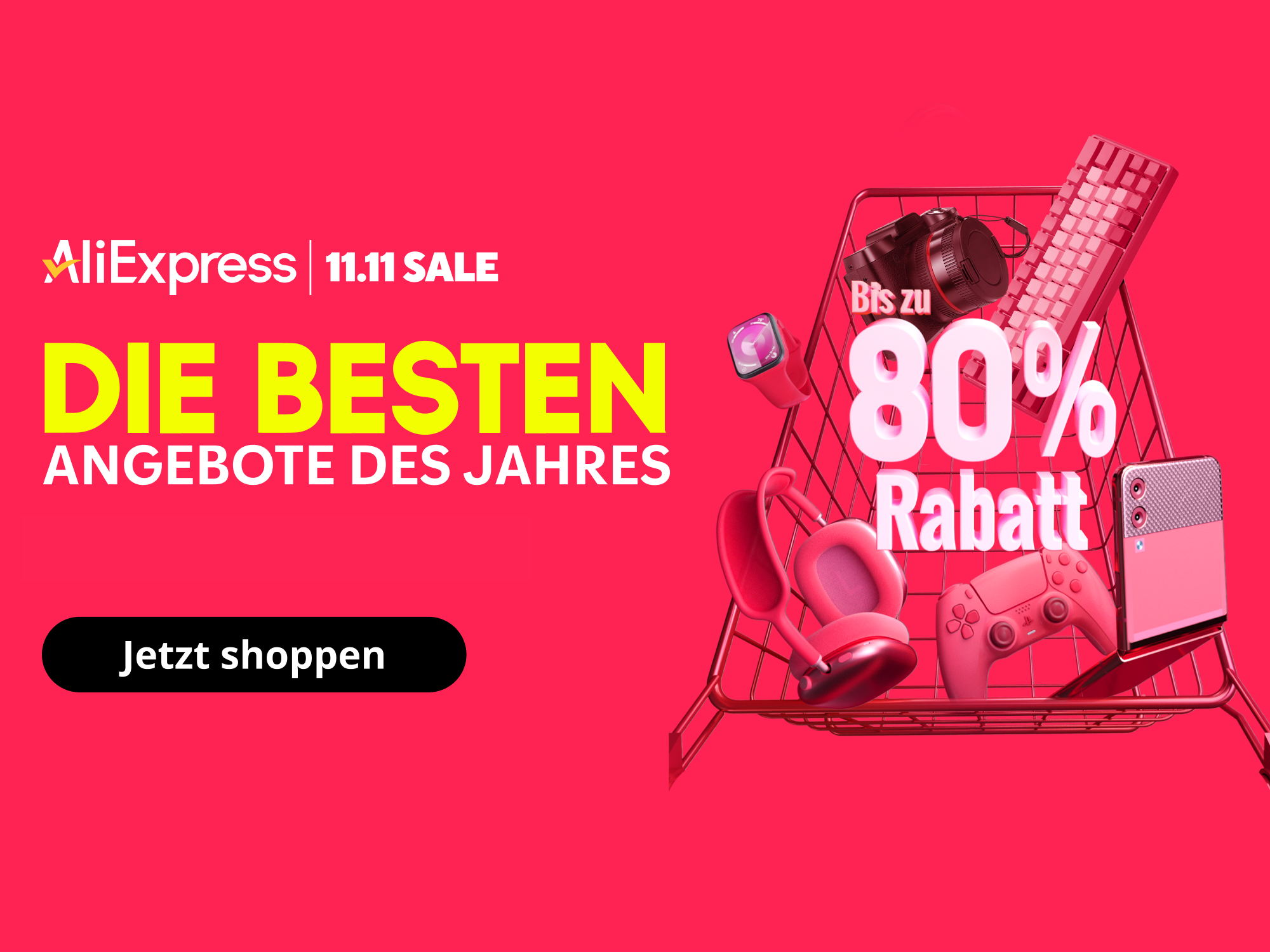 Bis zu 80 Prozent Rabatt bei AliExpress - Ab morgen kannst du richtig sparen