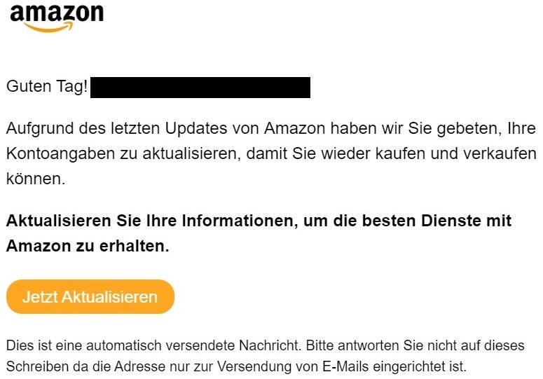 Amazon, Phishing, E-Mail