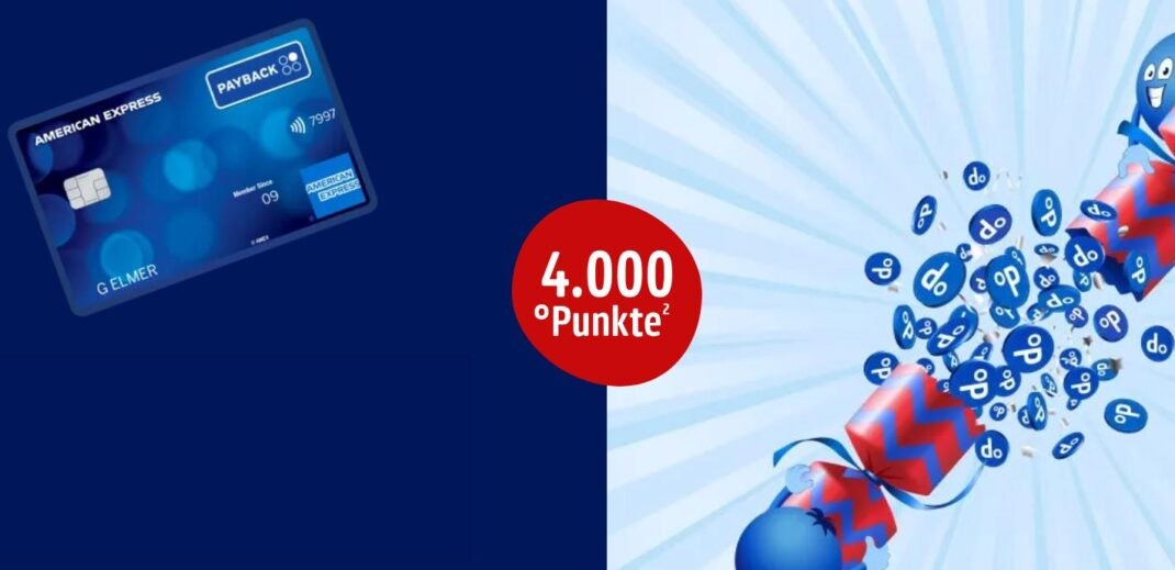 American Express Payback Kreditkarte mit 4.000 Punkten zum Start