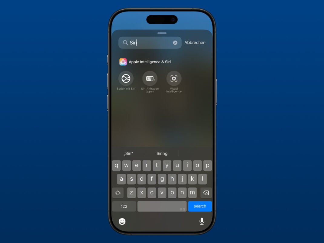 Neue Siri-Steuerelemente in iOS 18.4 für das Kontrollzentrum