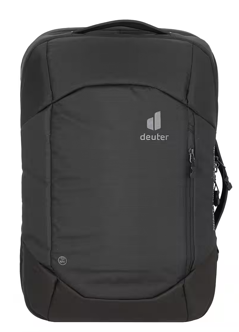 Schwarzer Rucksack der Marke Deuter