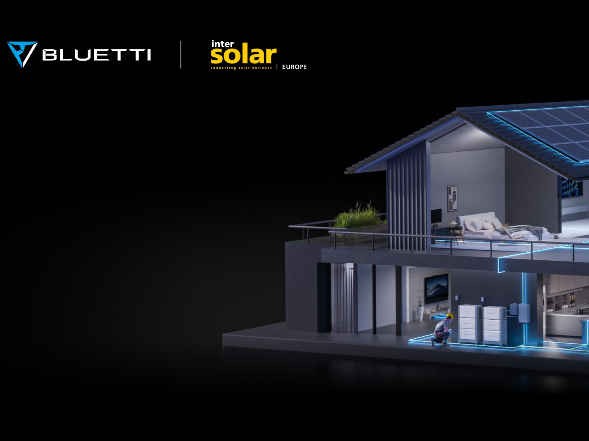 Bluetti auf der Intersolar - Solar-Dachziegel