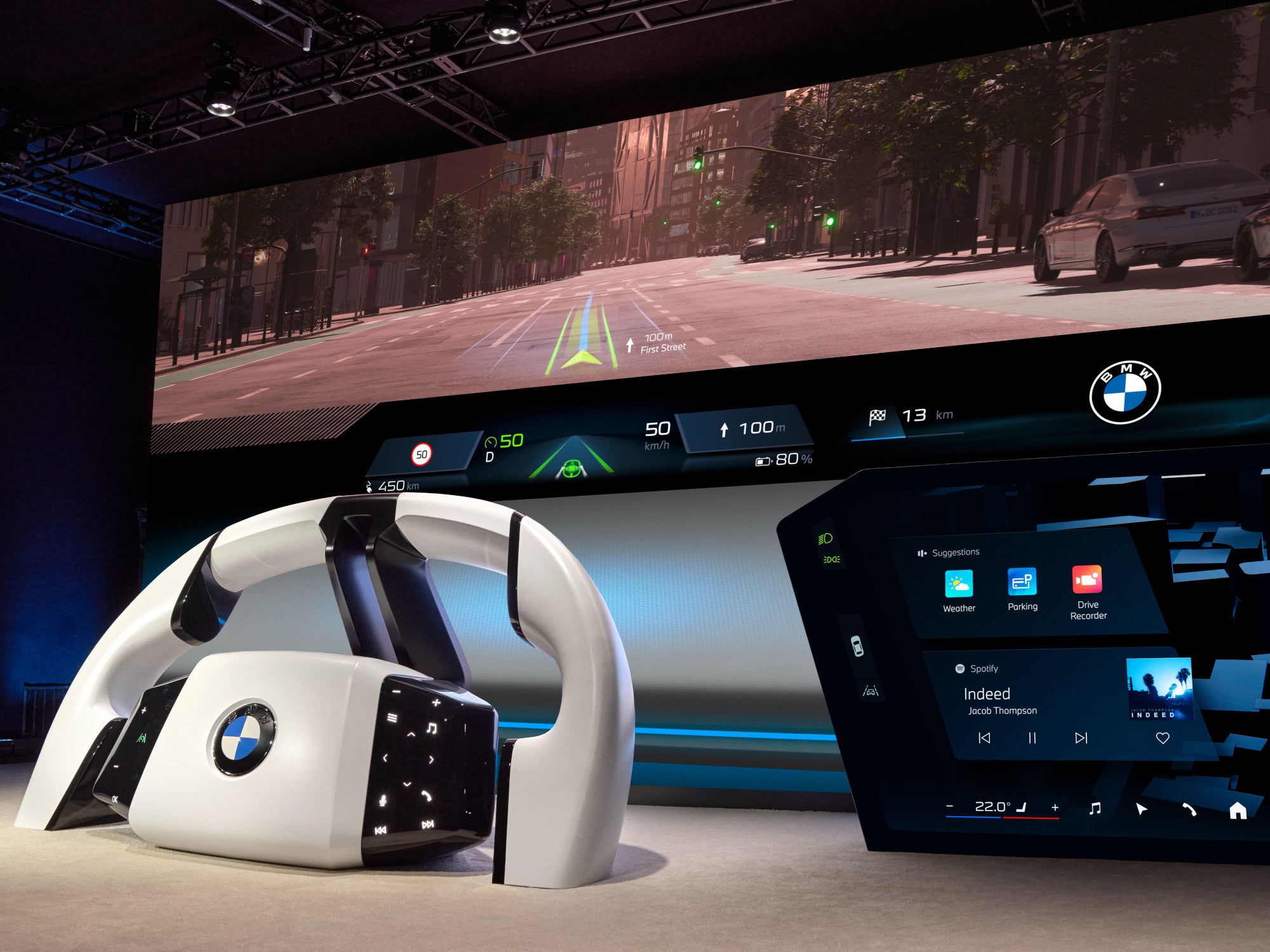 BMW Panoramic iDrive auf der CES 2025 in Las Vegas.