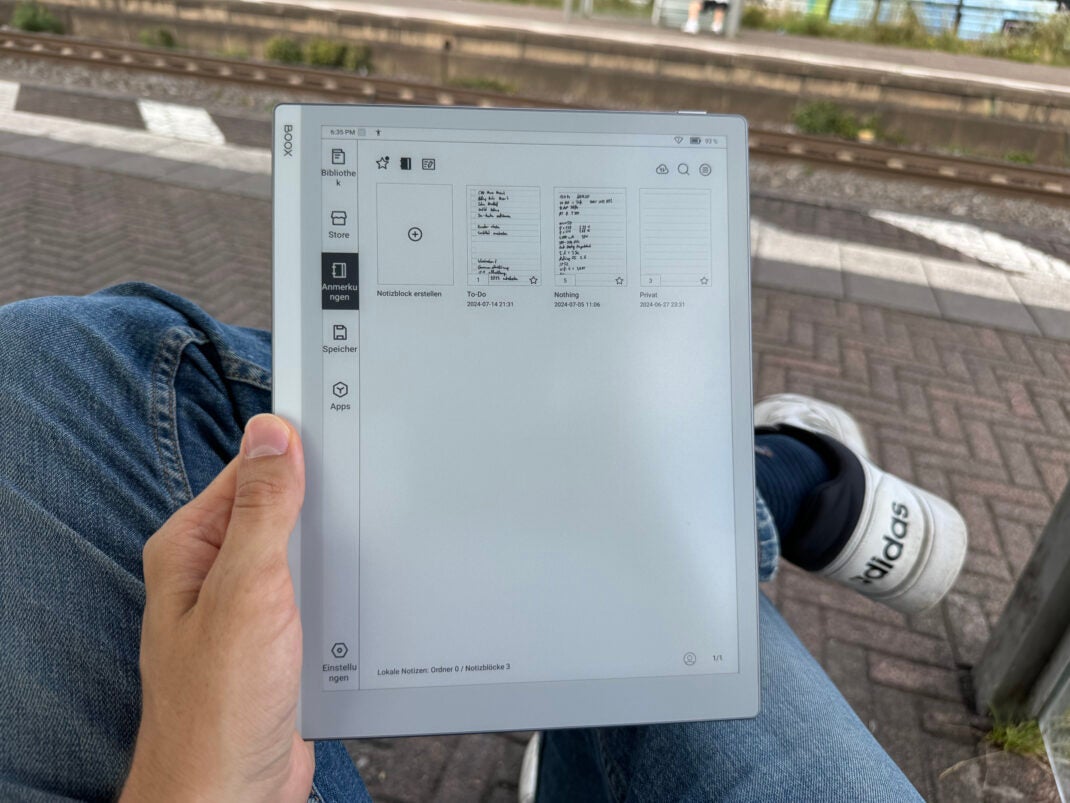 Notizen auf dem Boox Go 10.3