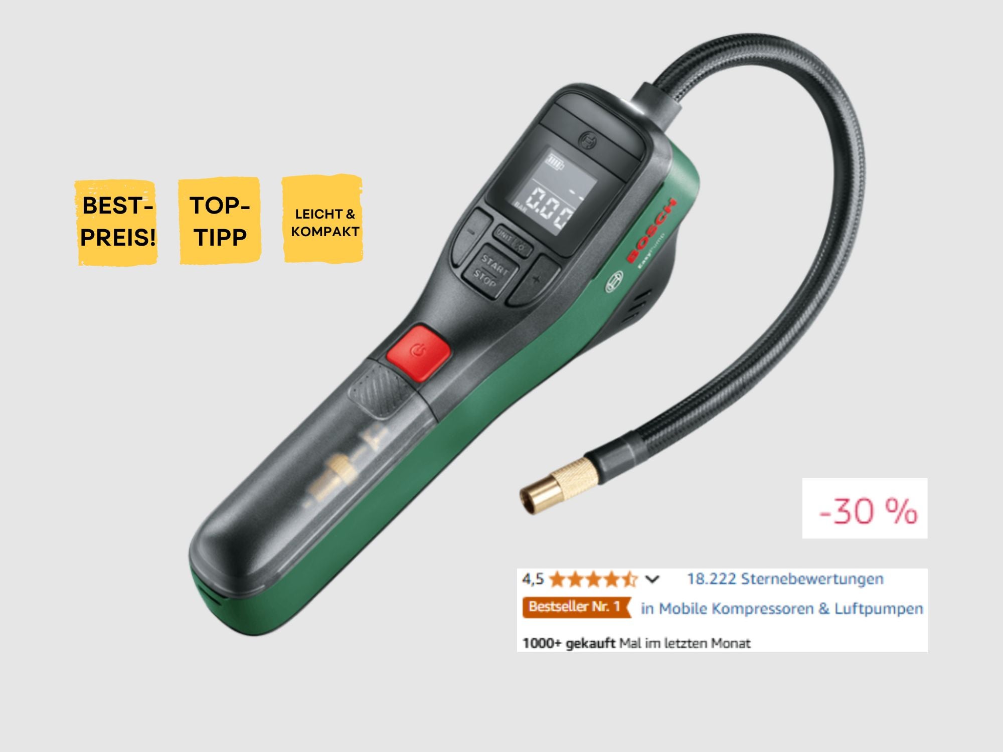 Die Bosch EasyPump - Amazon-Bestseller mit 30 Prozent Rabatt