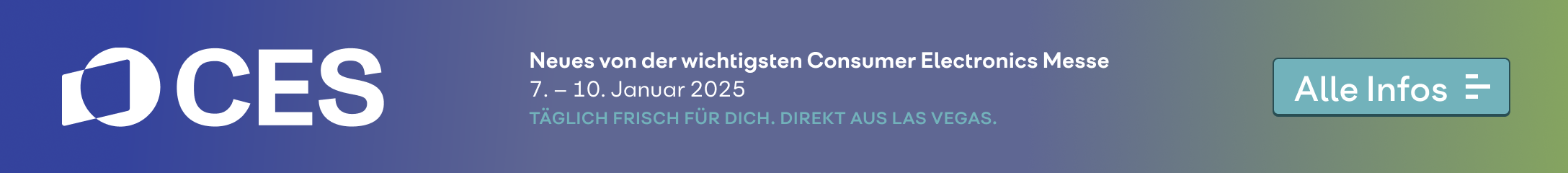 CES 2025 – Neues von der wichtigsten Consumer Electronics Messe