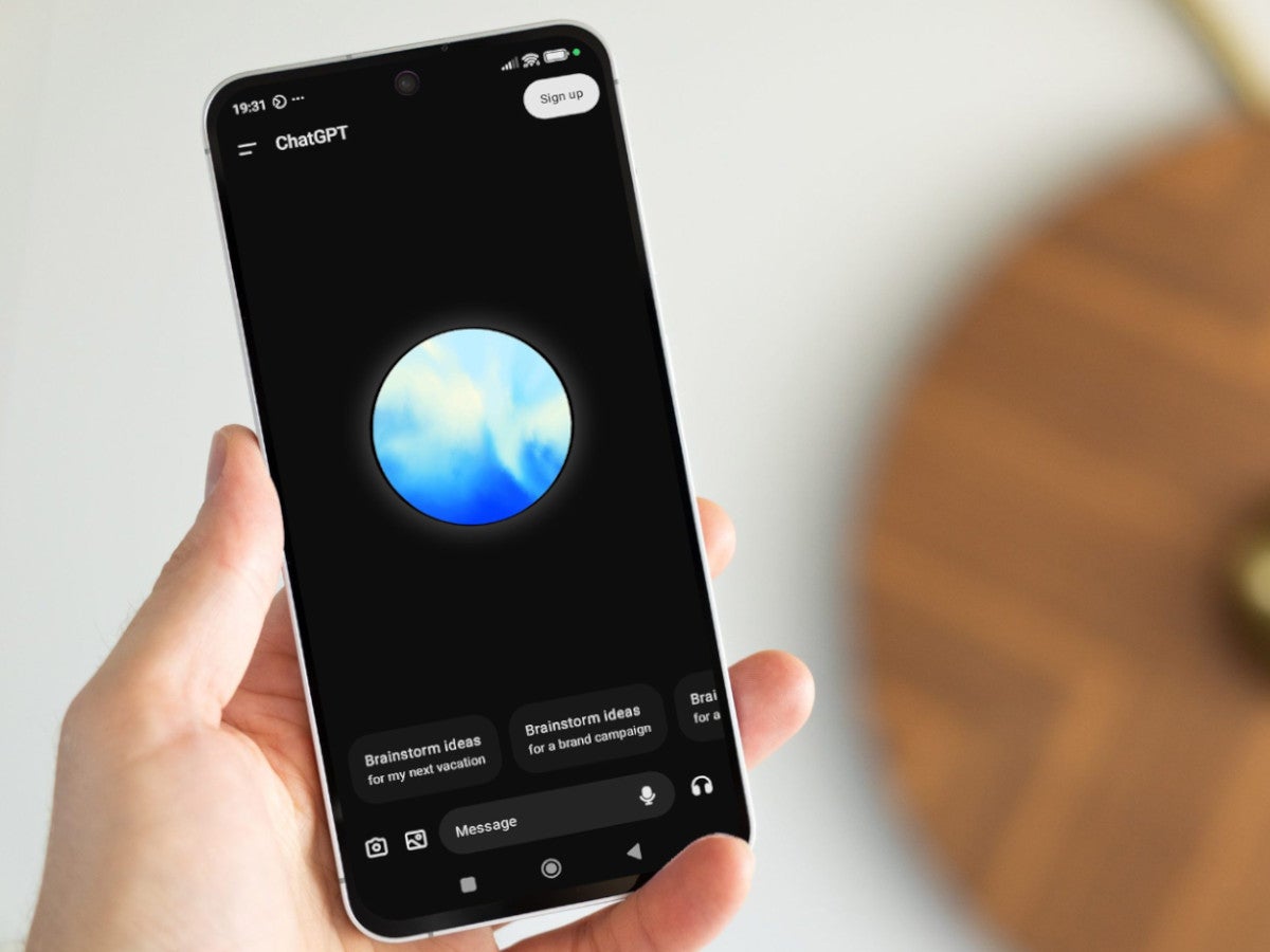 ChatGPT auf einem Smartphone