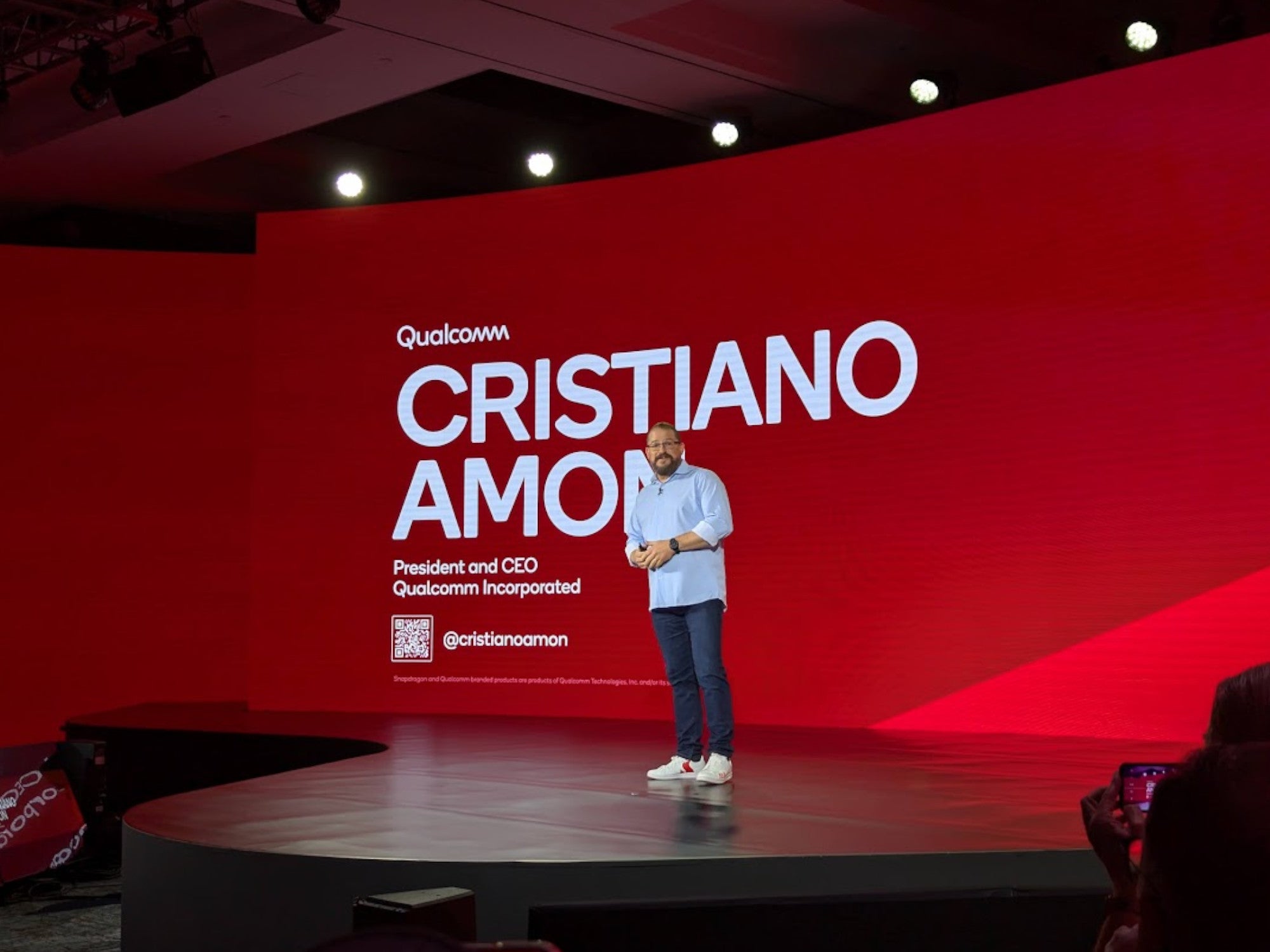 Christiano Amon auf dem Qualcomm Snapdragon Summit 2024