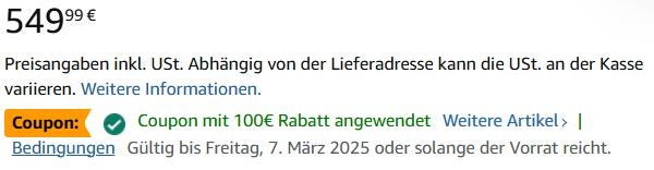 Coupon-Rabatt auf Balkonkraftwerk bei Amazon