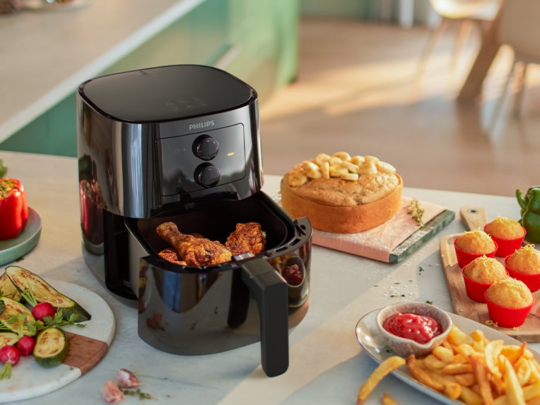 Der Philps Airfryer bietet mehr Füllvolumen