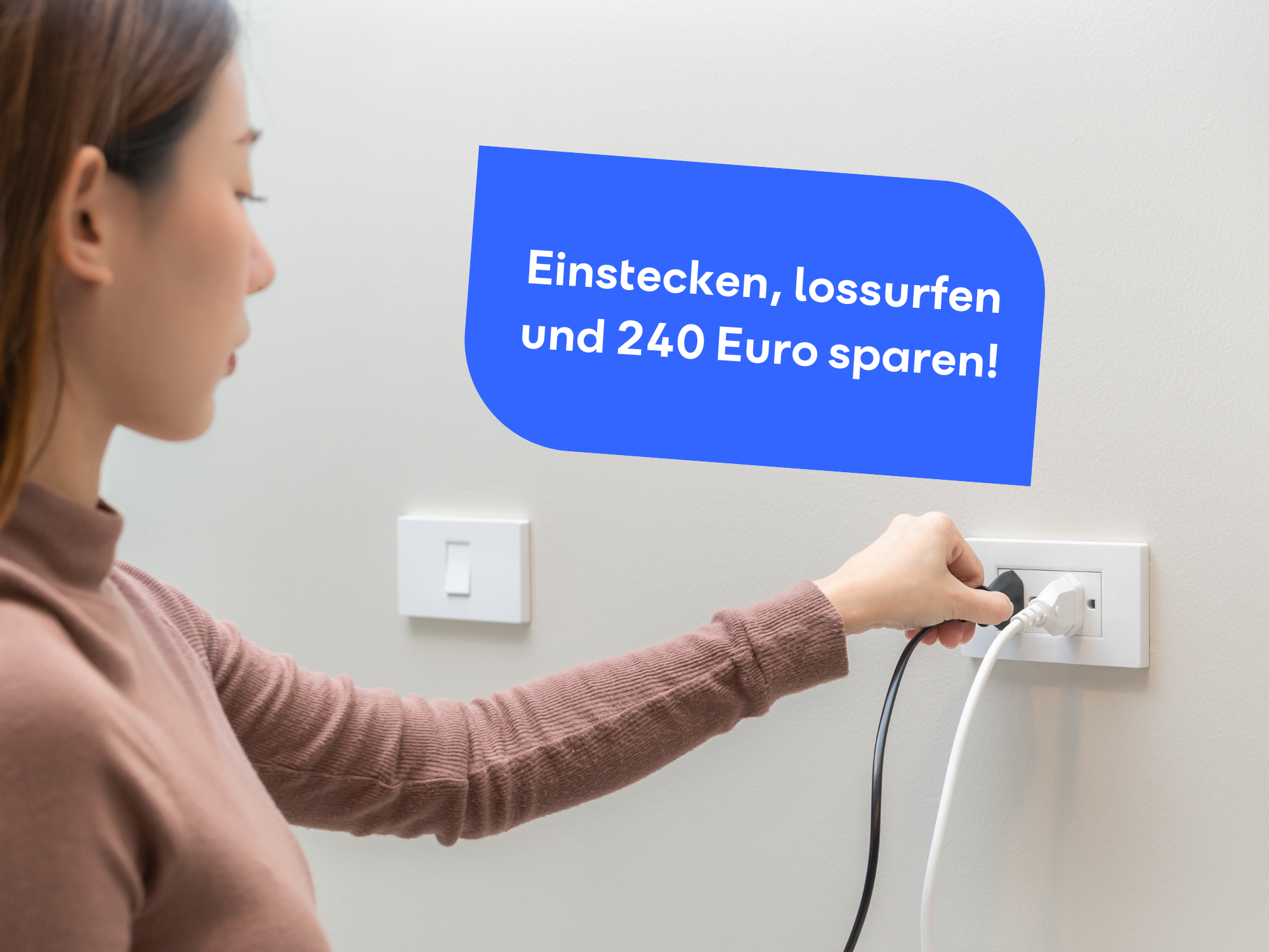 Einstecken, lossurfen und 240 Euro sparen - mit den O2 Homespot Tarifen