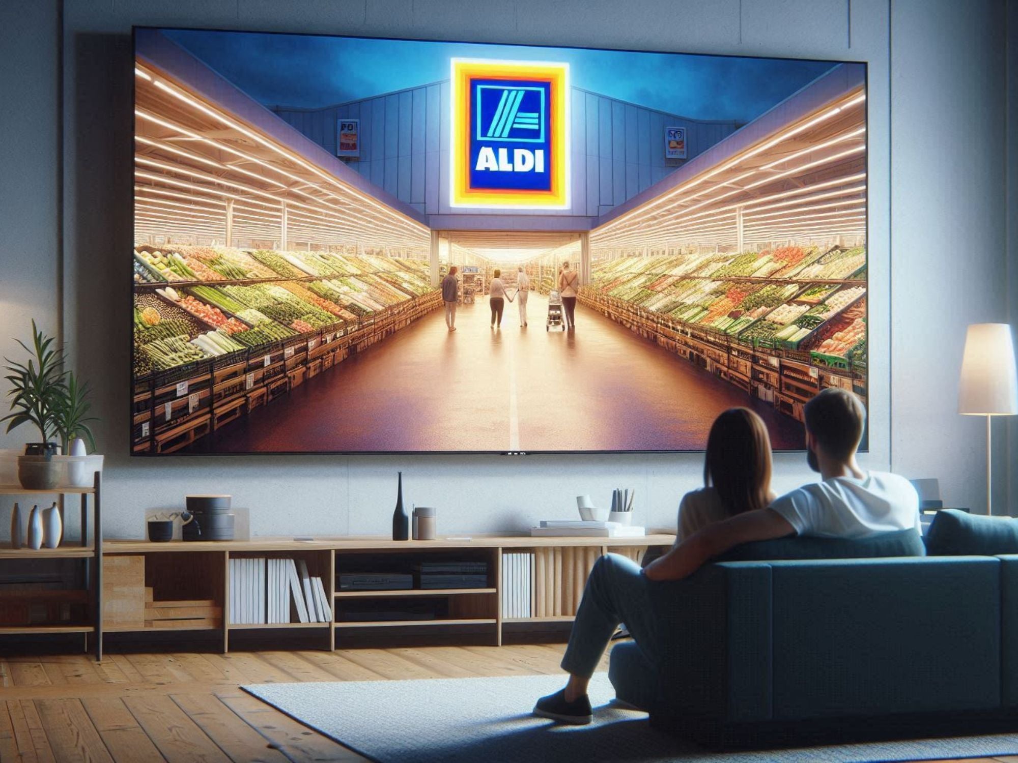 Fast 2 Meter Display-Diagonale - Aldi verkauft riesigen QLED-TV jetzt zum halben Preis