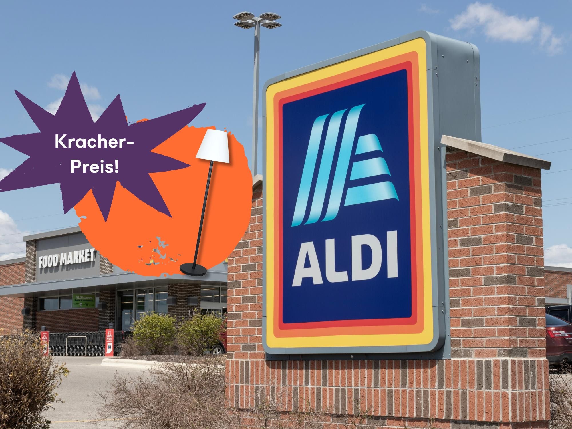 Für drinnen und draußen - Aldi verkauft stilvolle Akku-Stehlampe supergünstig