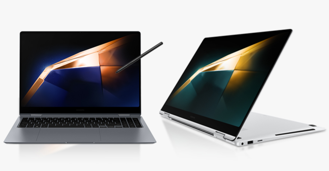 Galaxy Book4 Pro 360 als Notebook und als Tablet einsetzbar 