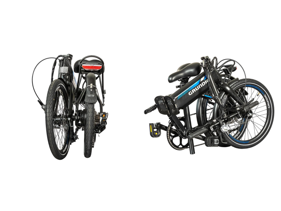 Gefaltetes Grundig E-Bike