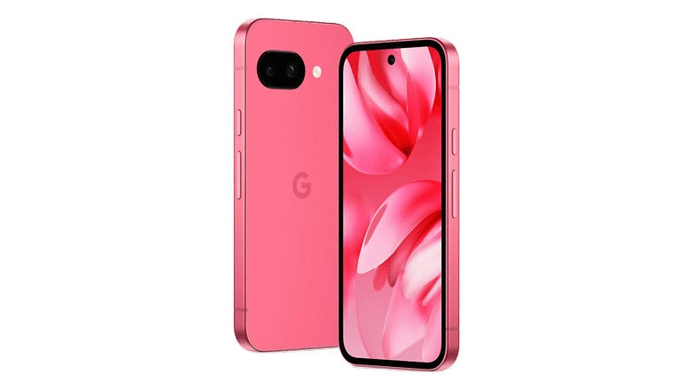 Das vermeintliche Google Pixel 9a in Peony Pink.