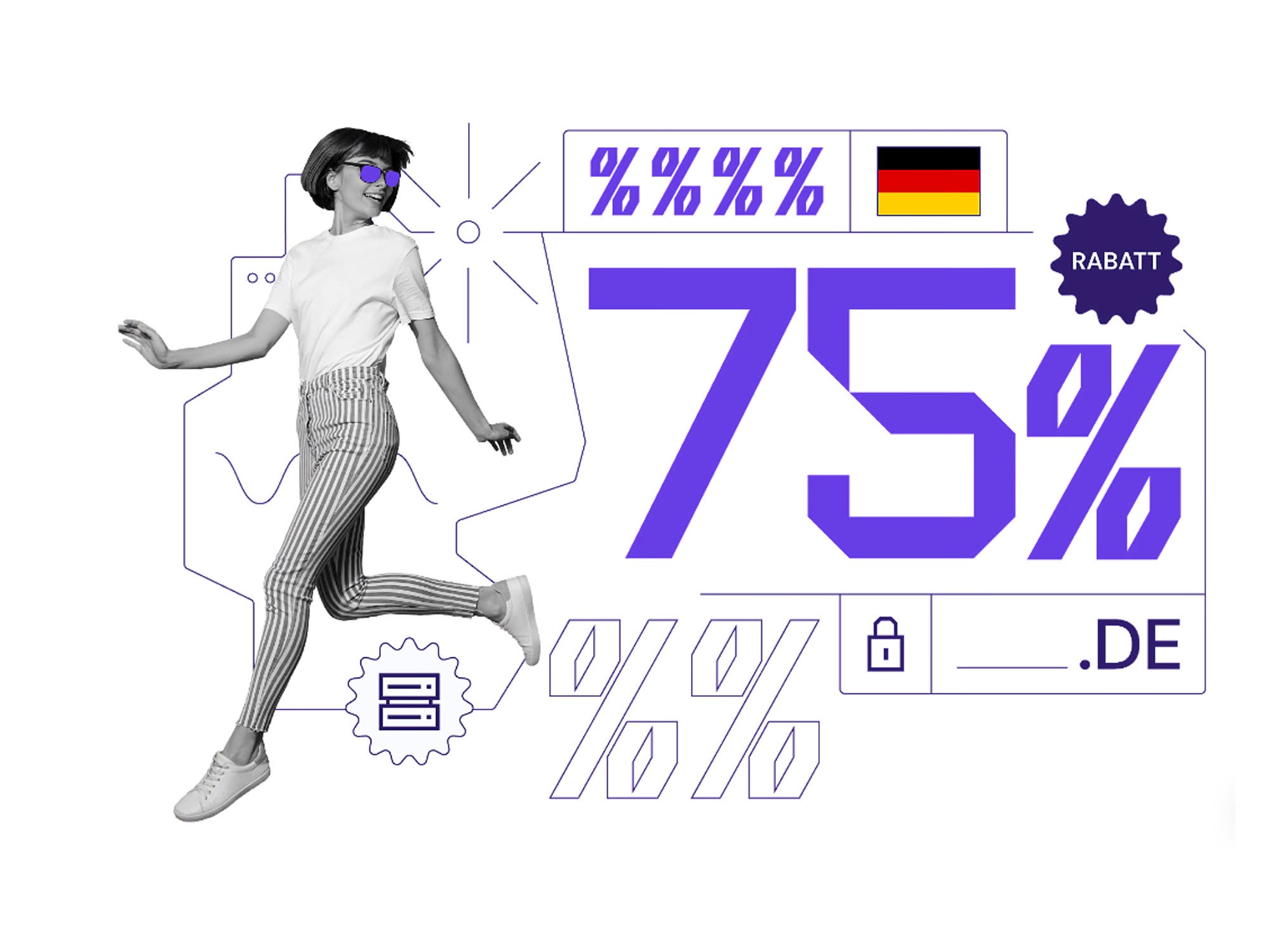 Rabatt-Aktion mit 75 Prozent bei Hostinger