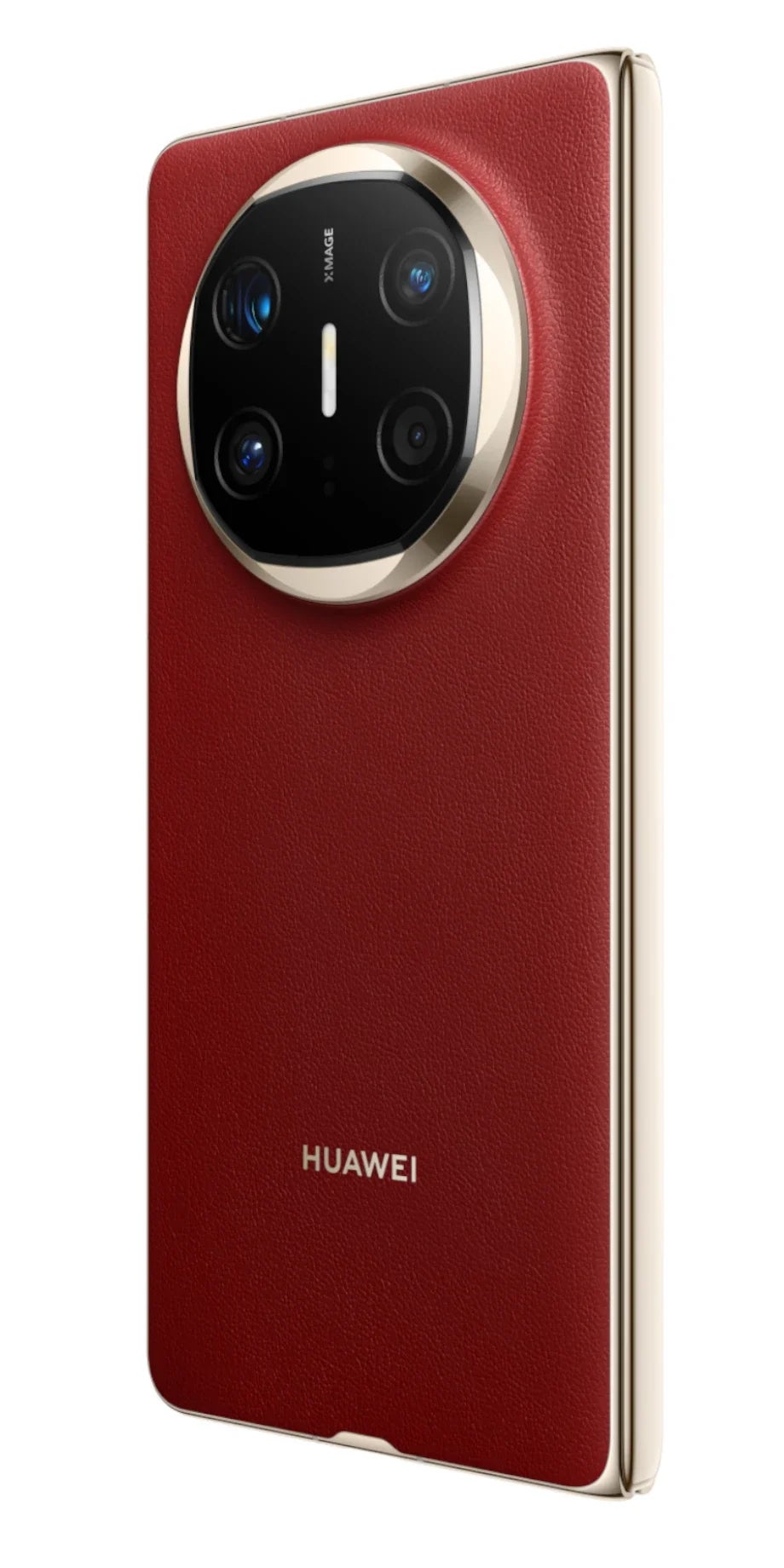 Huawei Mate X6 in rot schräg von hinten