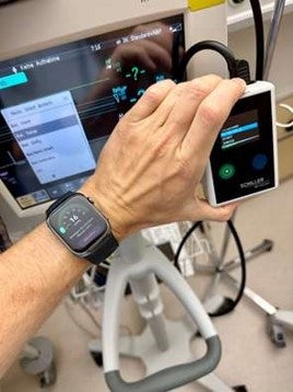 Blood pressure measurement with the Huawei Watch D2.