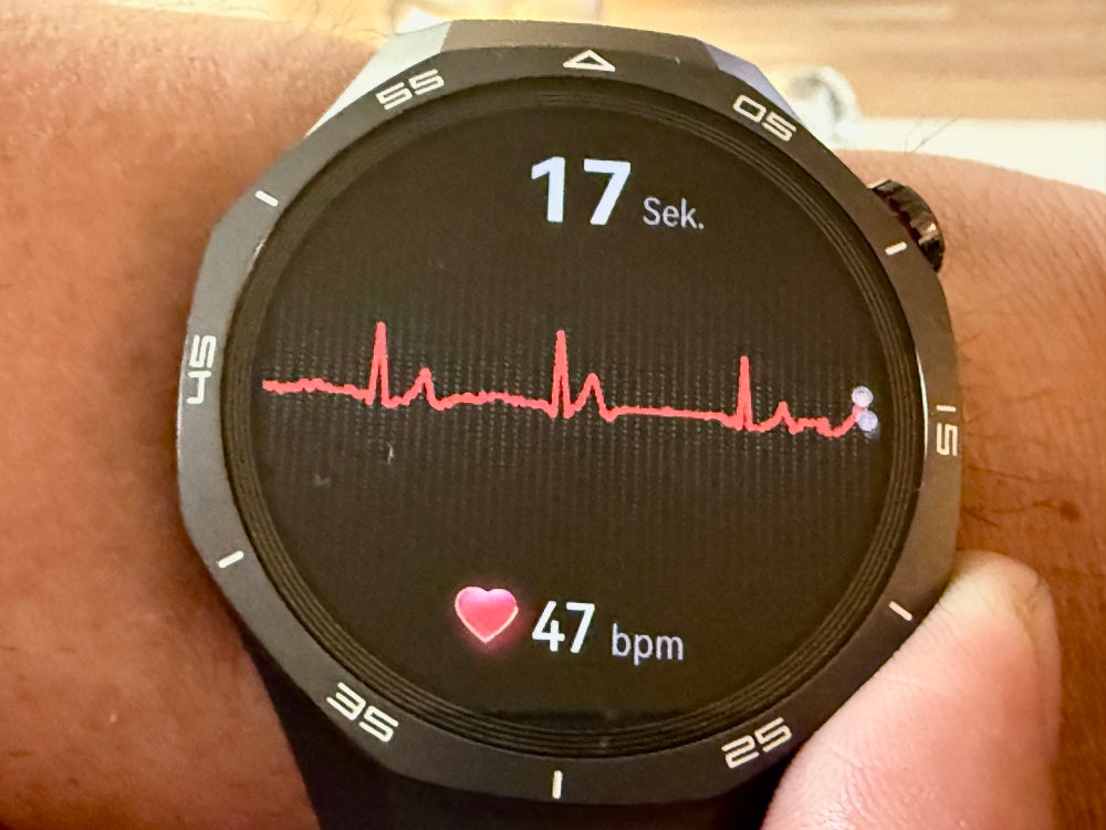 EKG-Funktion auf der Huawei Watch GT 5 Pro.