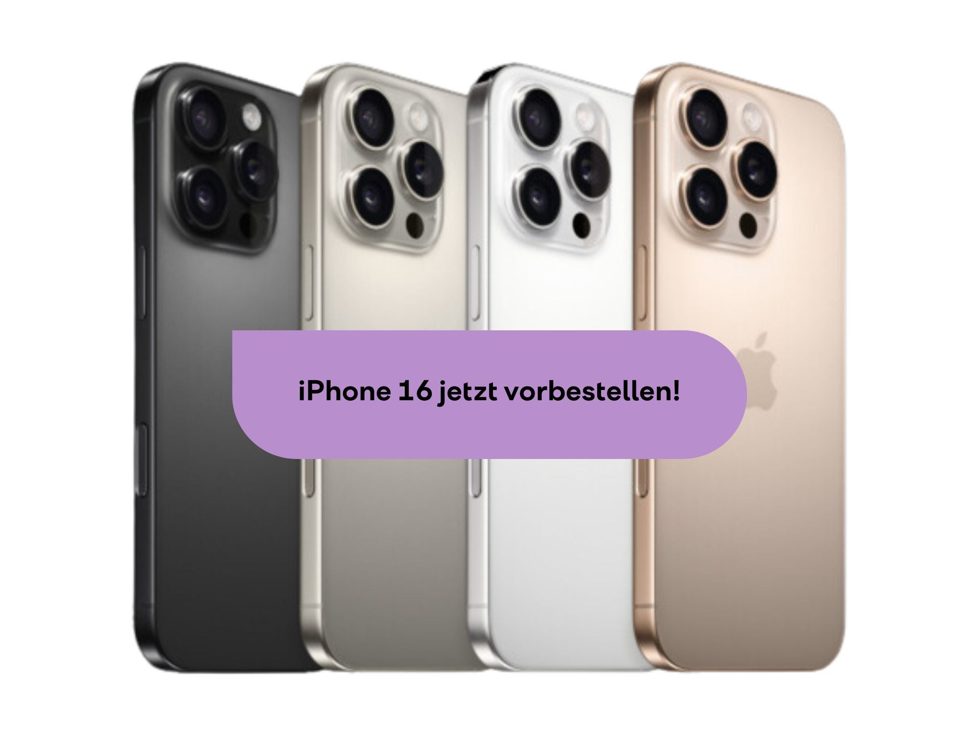 Das iPhone 16 Pro in verschiedenen Farben