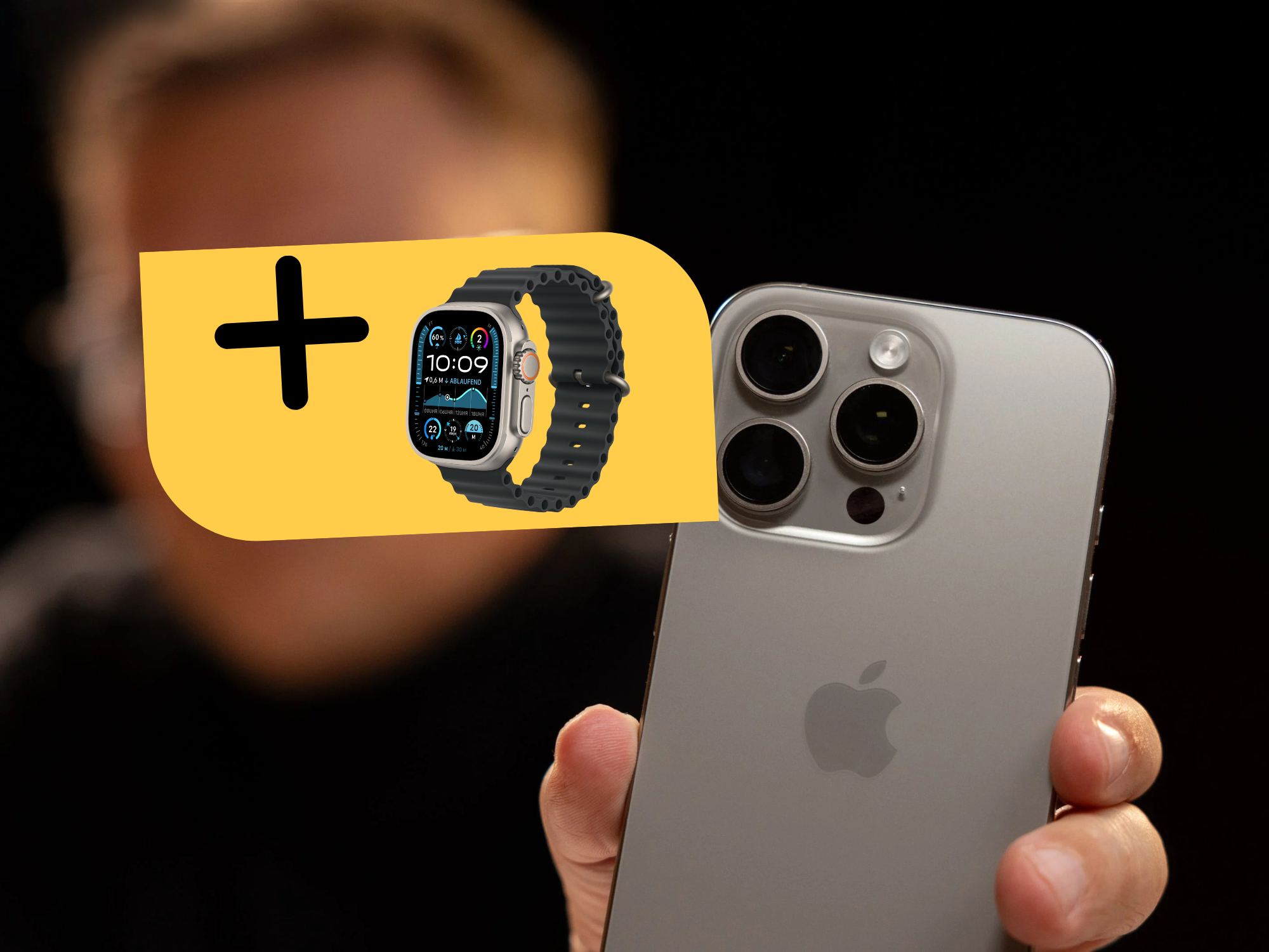 iPhone 16 mit Apple Watch Ultra 2 bei O2