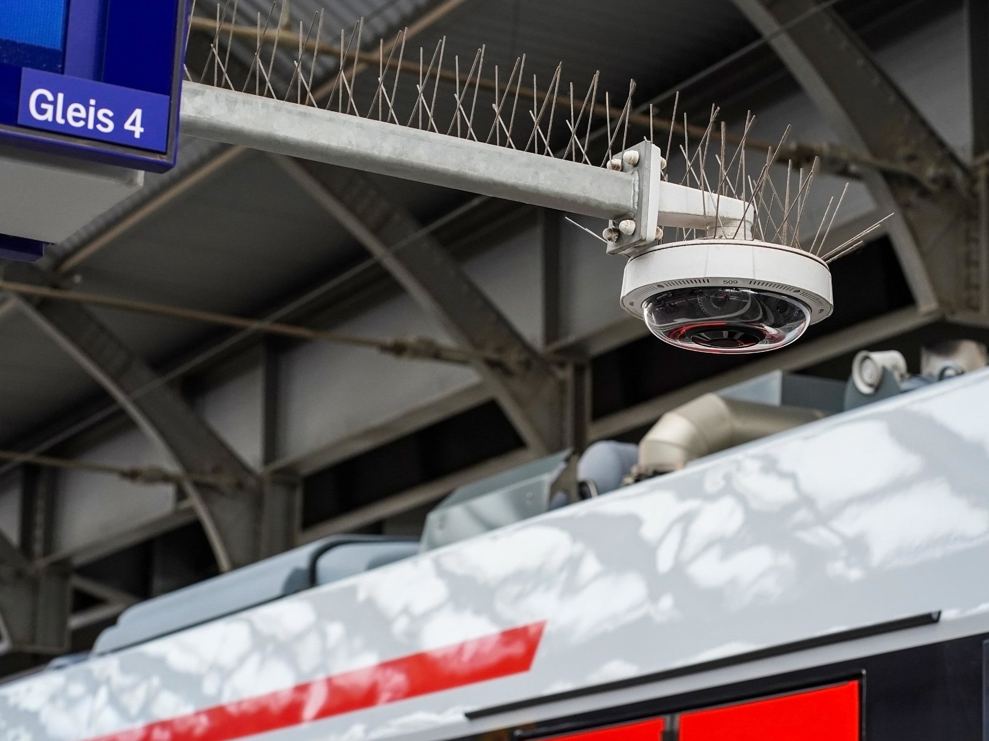 Videoüberwachung an einem Bahnhof