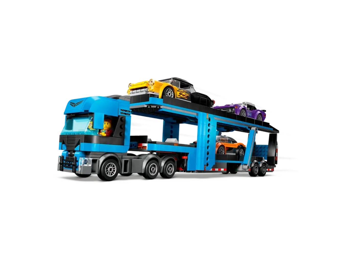 Foto: Klemmbaustein Lego Autotransporter mit Sportwagen (60408)