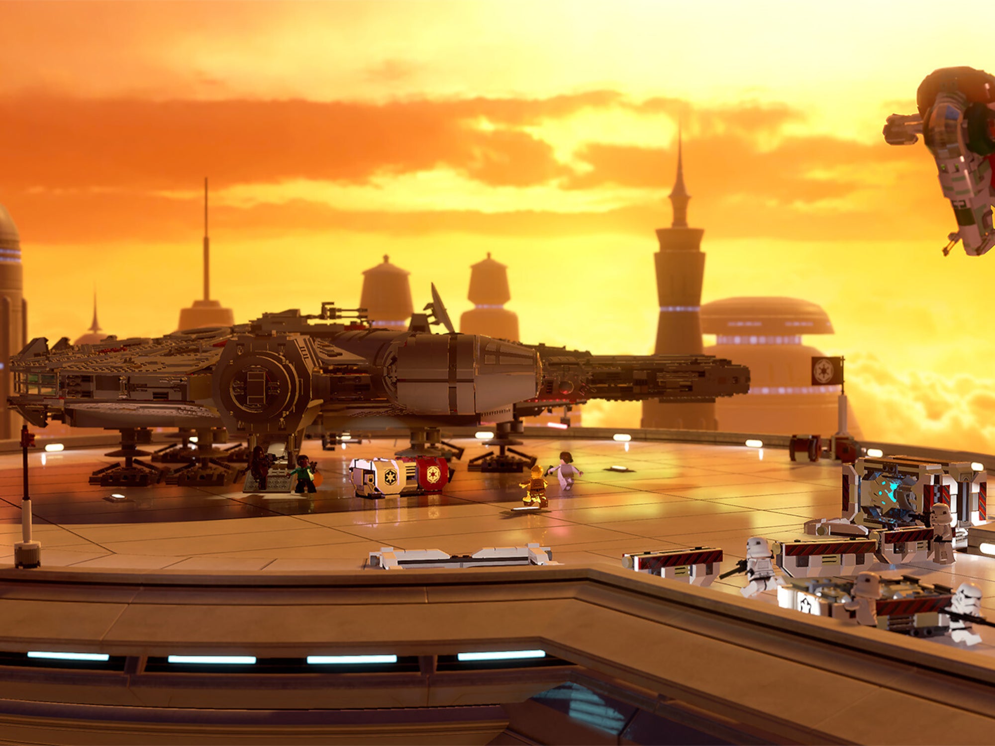 Ein Screenshot aus LEGO Star Wars.