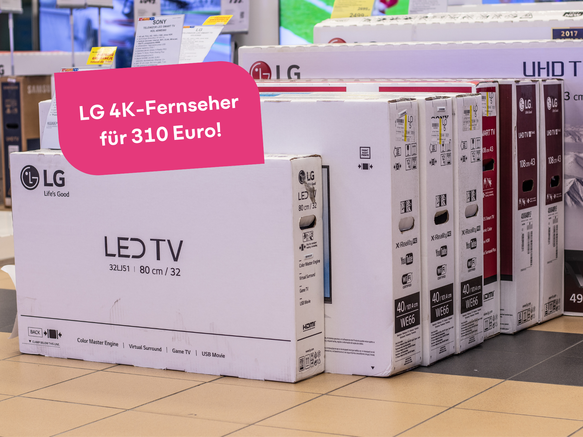 LG 4K-Fernseher schon für nur 310 Euro