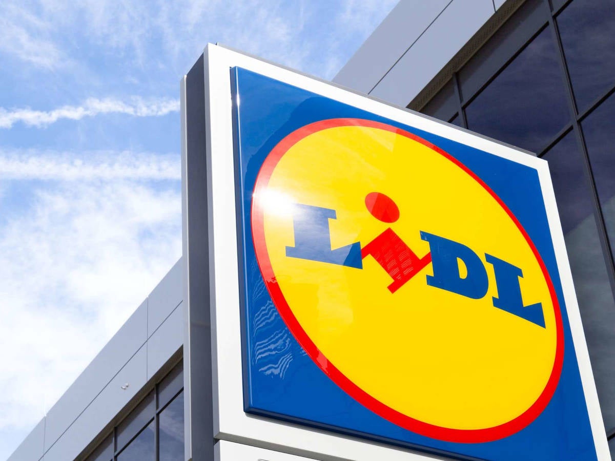 Markenlogo von Lidl an Filiale