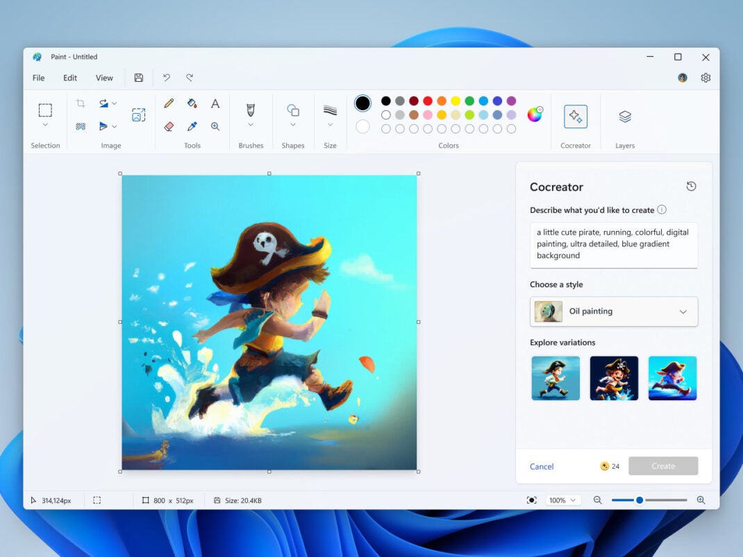 Das neue Microsoft Paint in Windows 11