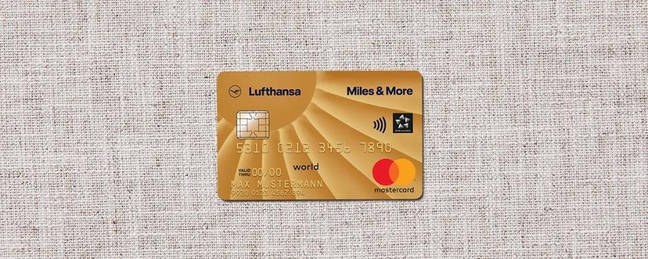 Mastercard Gold Kreditkarte von Miles And More und Lufthansa