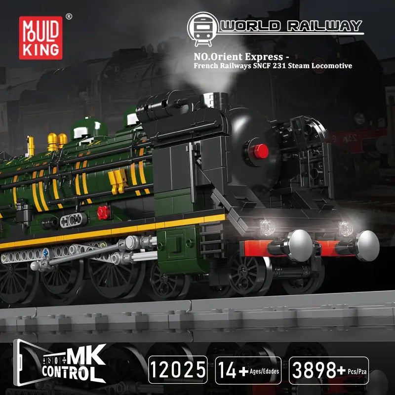 Mould King 12025 Dampflokomotive