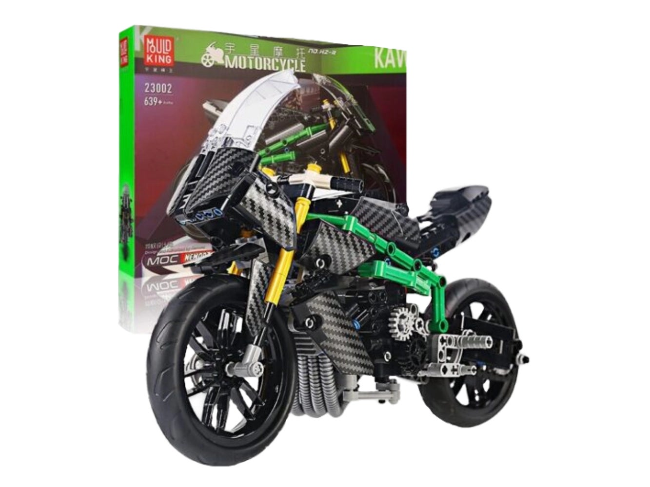 Foto: Klemmbaustein Mould King Kawasaki H2R (23002)