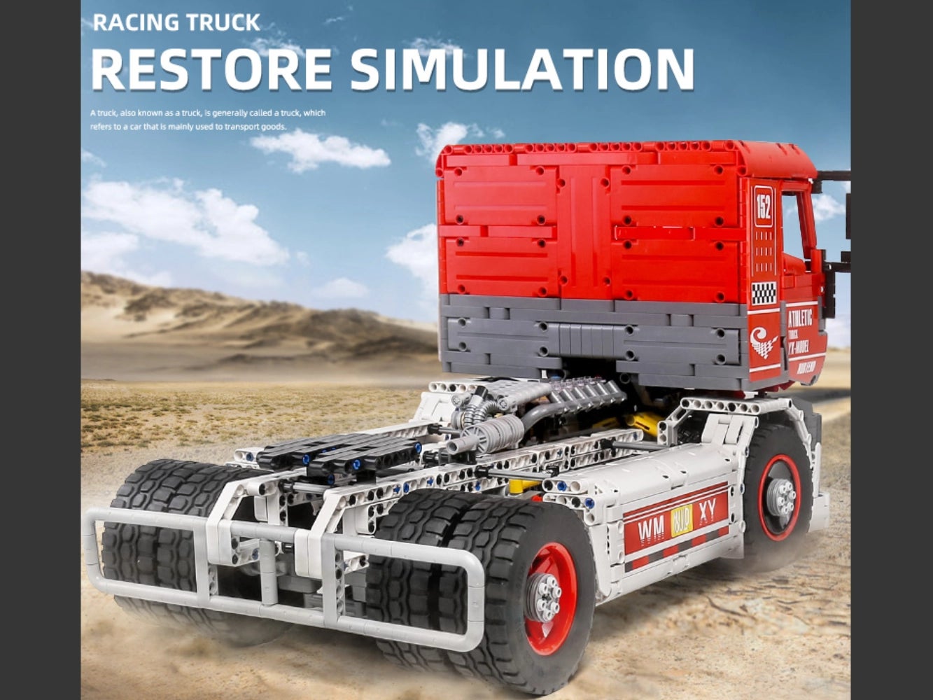 Foto: Klemmbaustein Mould King RC Renntruck (13152)