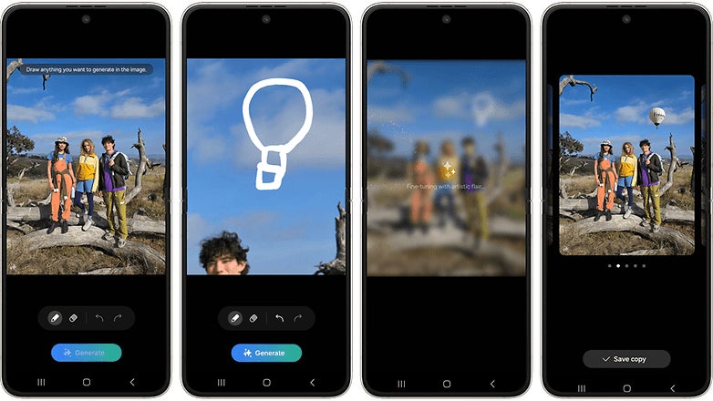 Samsung Galaxy Z Flip 6: Foto-Bearbeitung per KI