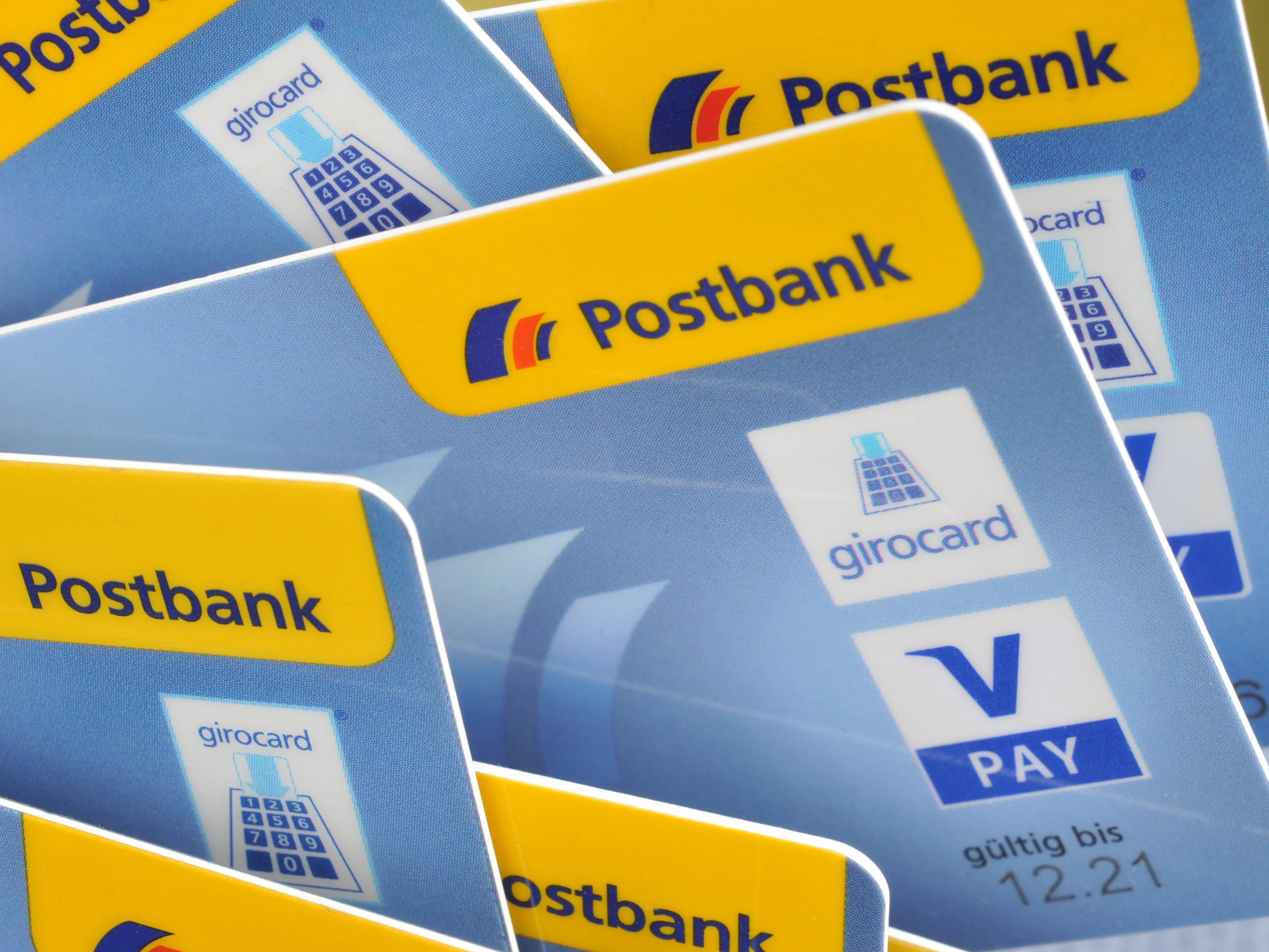 Bankkarten der Postbank