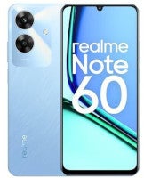 Vorderseite und Rückseite des Realme Note 60.