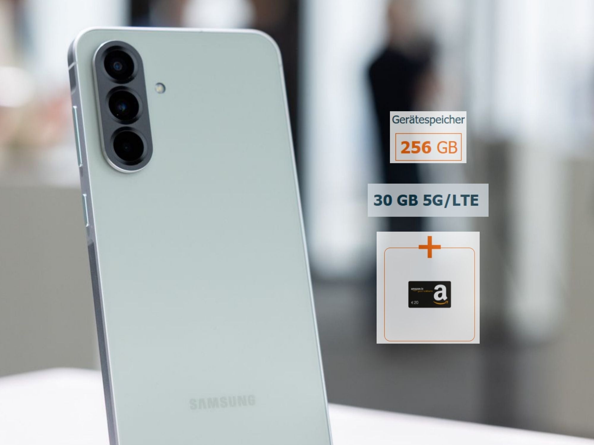 Samsung Galaxy A56 (256 GB) mit 30 GB 5G und Amazon-Gutschein