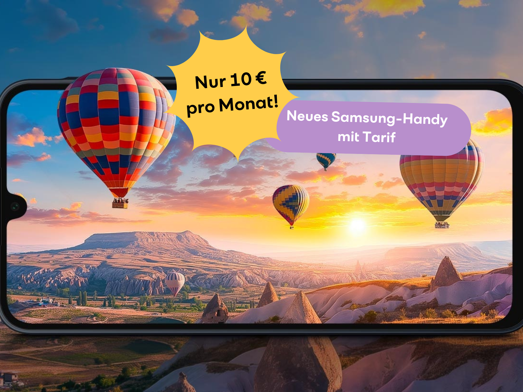 Samsung-Handy mit Tarif für nur 10 Euro pro Monat!