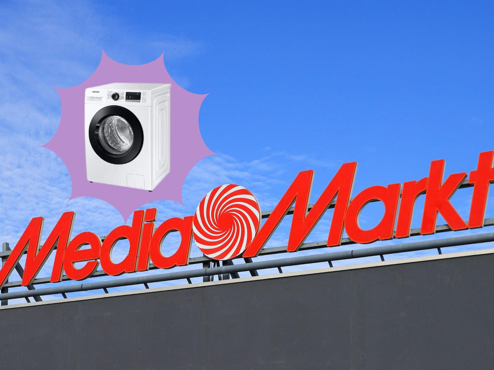 MediaMarkt Geschäft vor einem blauen Himmel